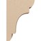 Ekena Millwork 4"W x 8"D x 12"H Classic New Brighton Rough Cedar Woodgrain TimberThane Corbel, Primed Tan CORUR04X08X12NEBRCPR - alternate 3